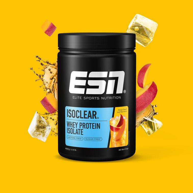 ESN Isoclear Whey Isolate Mango Peach Iced Tea Flavor ESN Isoclear Whey Isolate Mango Peach Iced Tea Flavor