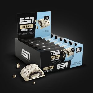 ESN Designer protein bar dark cookie white chocolate flavor